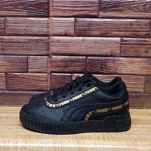 Puma Girls Black/Gold Size 11c Kids